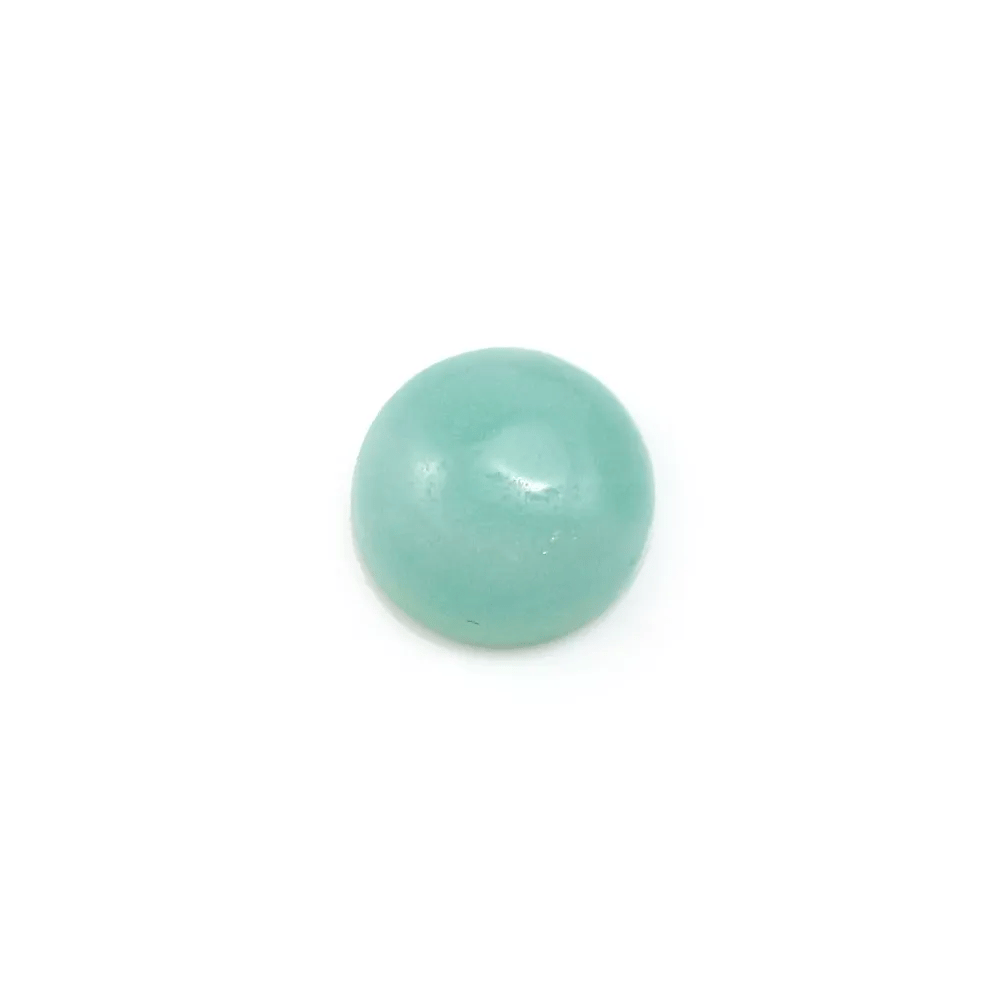 Cabochon amazonite rond 10mm x 4pcs