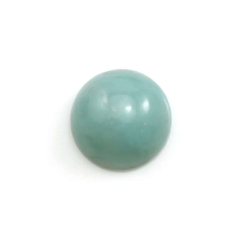 Cabochon bleu d'amazonite, de forme ronde, 16mm x 2pcs