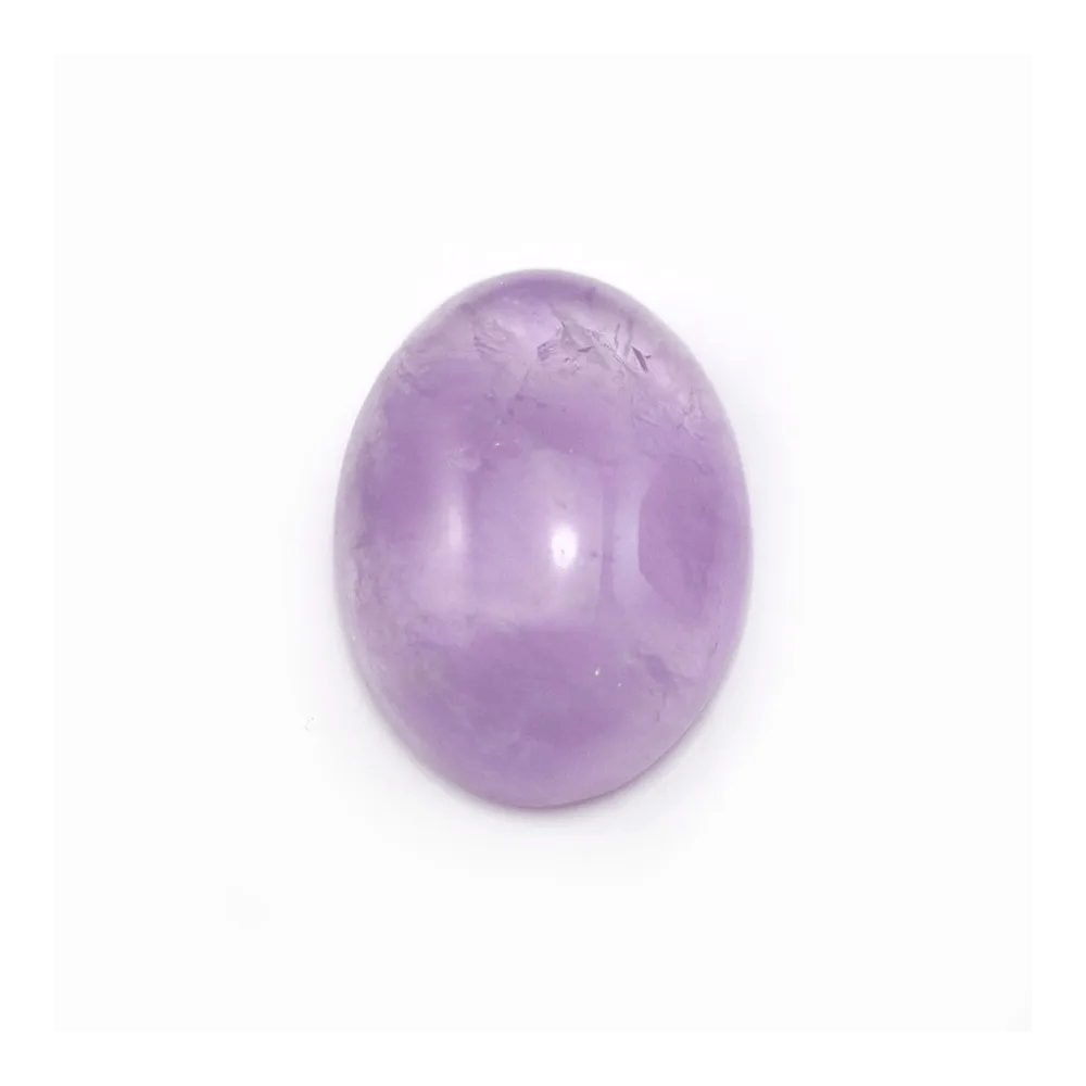 Cabochon amethyste claire ovale 12x16mm x 1pc
