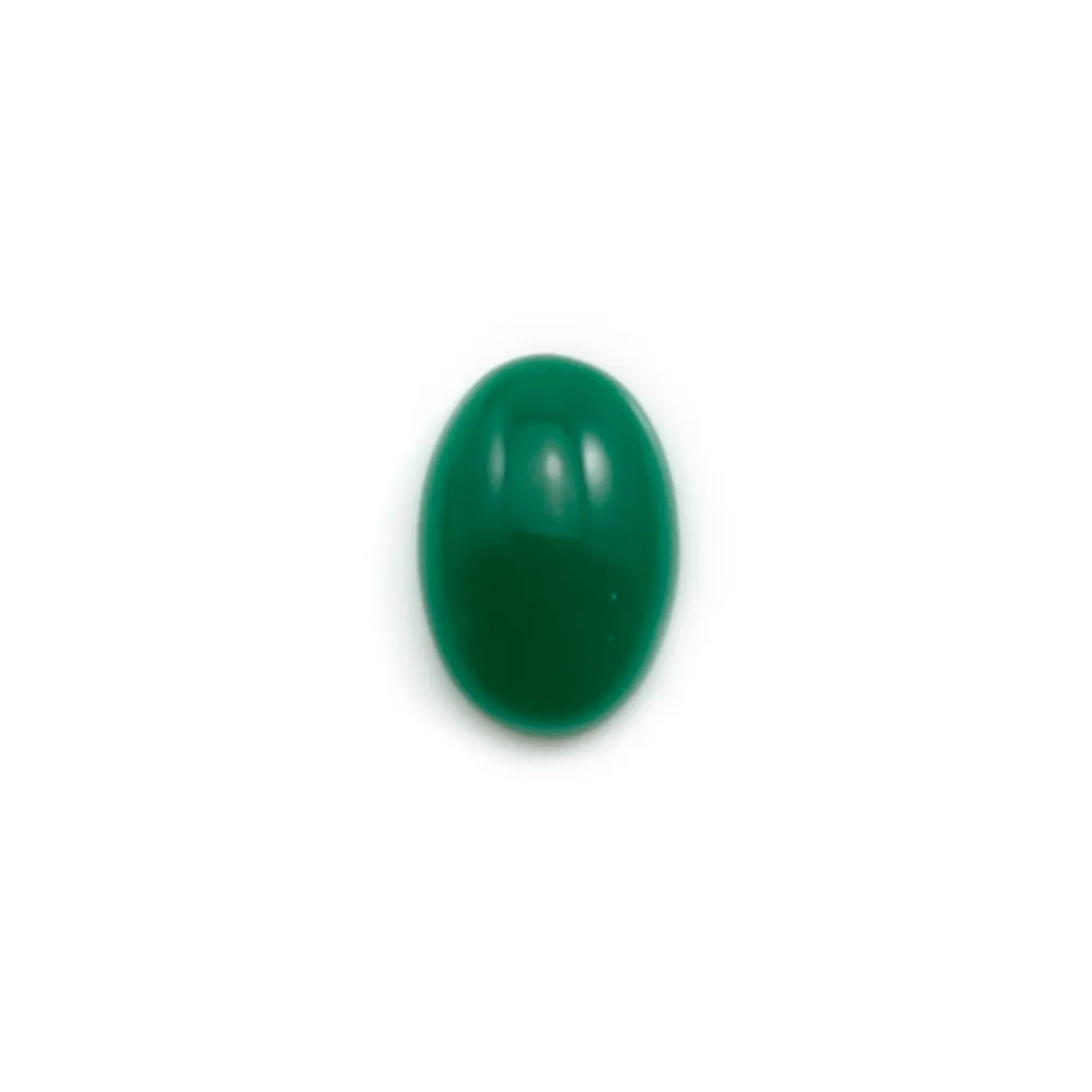 Cabochon d'aventurine verte, qualité A+,de forme ovale, 9x13mm x 1pc