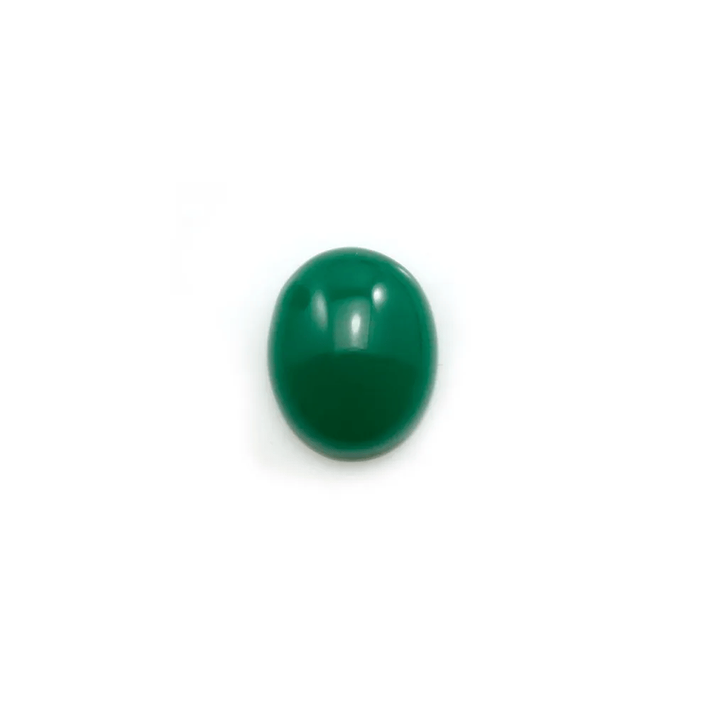 Cabochon d'aventurine verte, qualité A+, de forme ovale, 10x12mm x 1pc