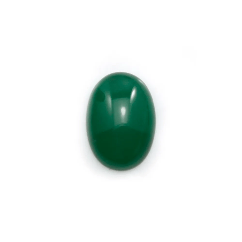 Cabochon d'aventurine verte, qualité A+, de forme ovale, 11x15mm x 1pc