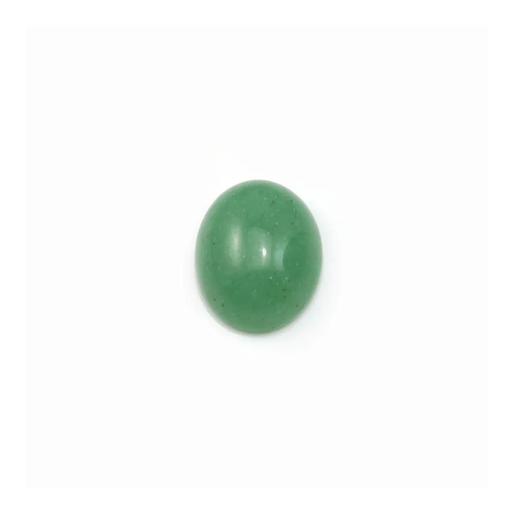 Cabochon Avanturine vert Ovale 8x10mm x4pcs