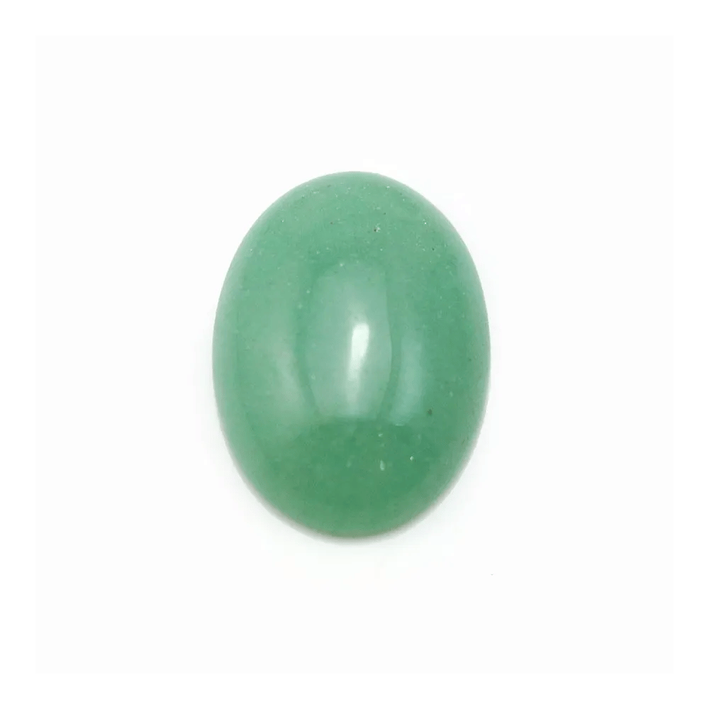 Cabochon Avanturine vert Ovale 13x18mm x 1pc