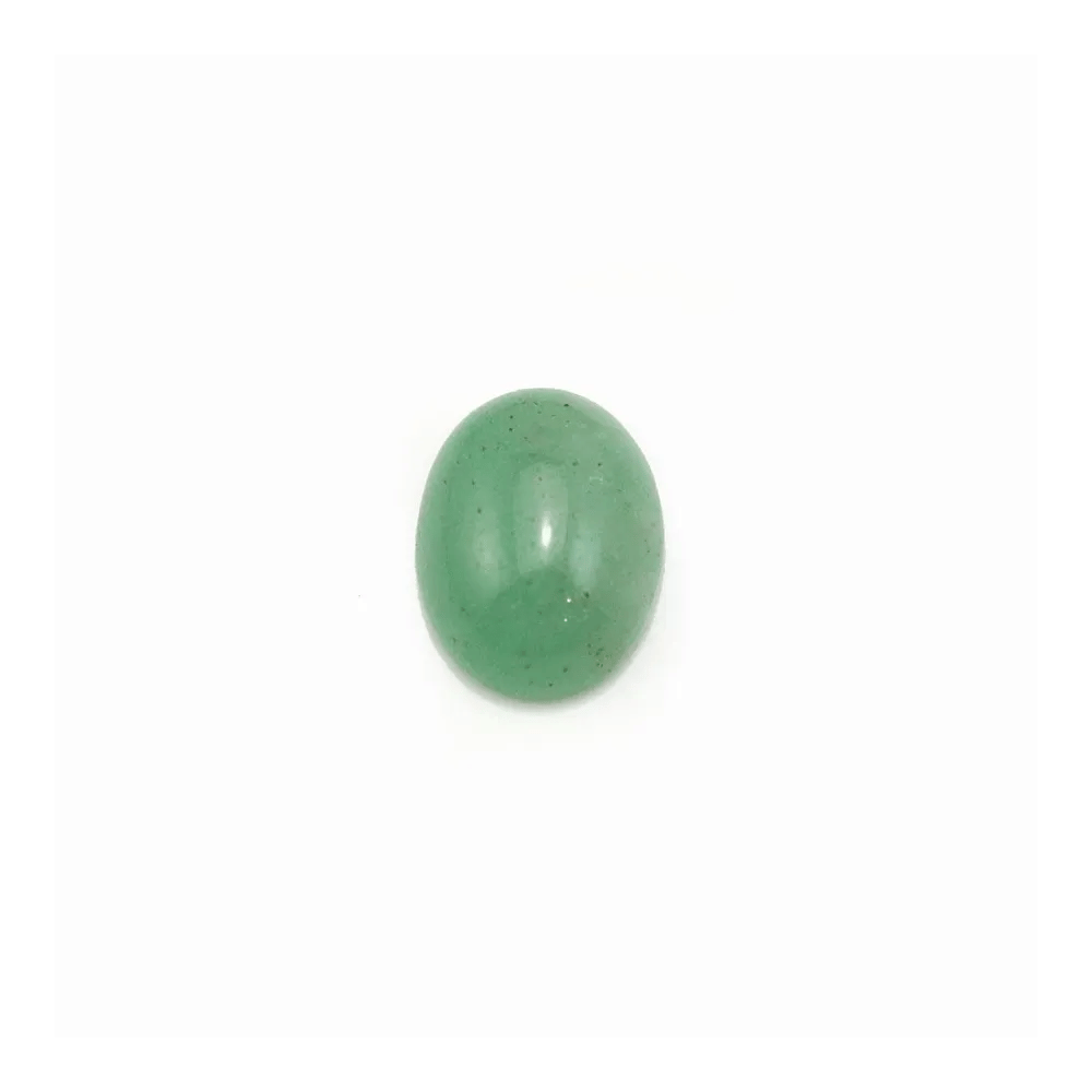 Cabochon Avanturine vert Ovale 7x9mm x 4pcs
