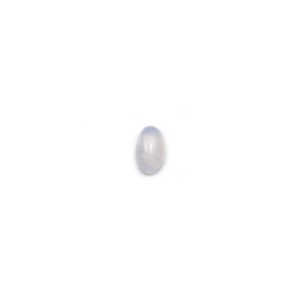Cabochon de calcédoine bleu, de forme ovale, 3 * 5mm x 4pcs
