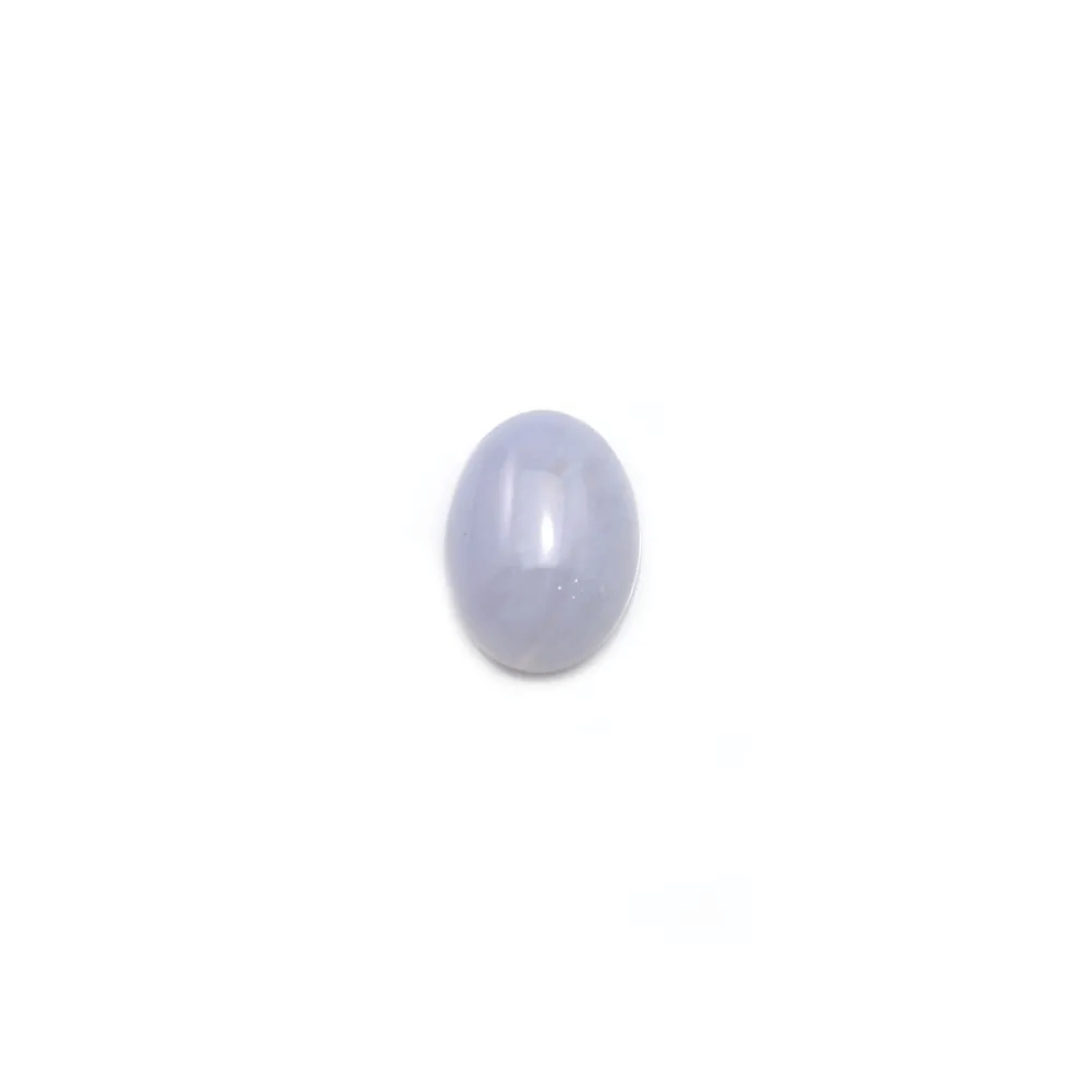 Cabochon de calcédoine bleu, de forme ovale, 6 * 8mm x 4pcs