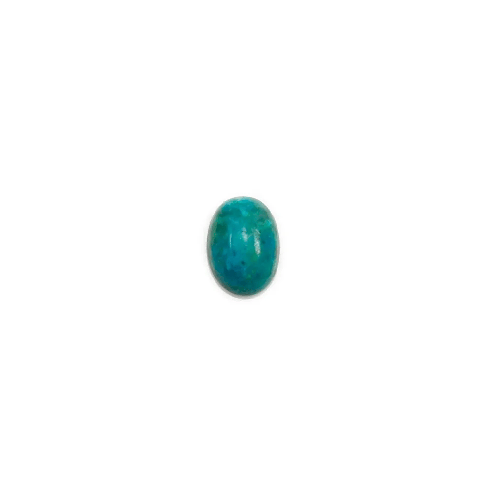 Cabochon chrysocolle,en forme de ovale 5x7mm x 1pc