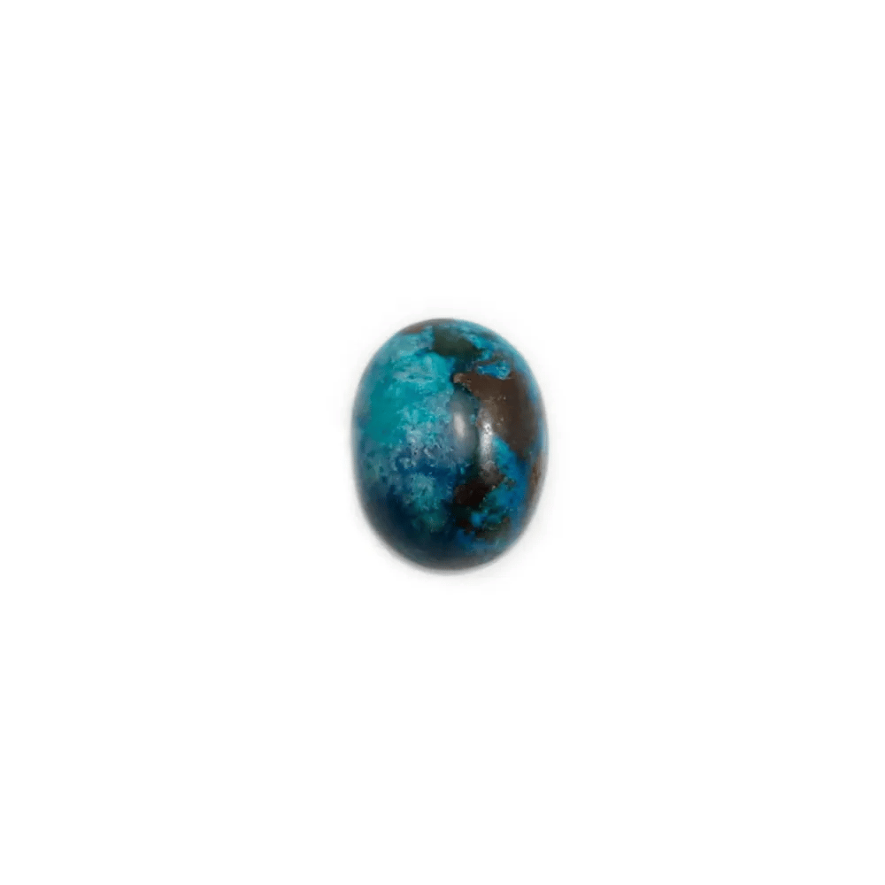Cabochon chrysocolle,en forme de ovale 7x9mm x 1pc