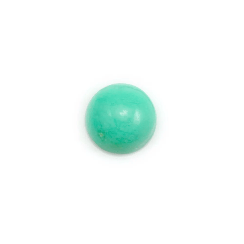Cabochon de chrysoprase,de forme ronde,7mm x 2pcs