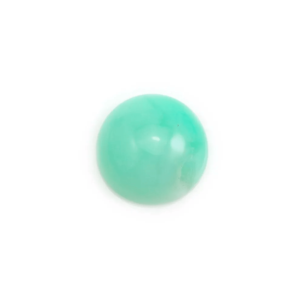 Cabochon de chrysoprase,de forme ronde,7mm x 2pcs