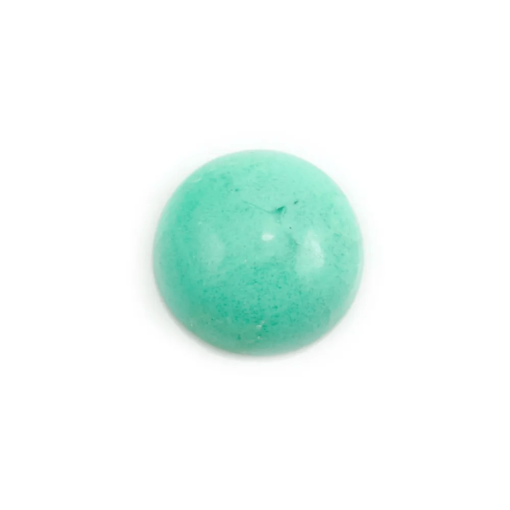 Cabochon de chrysoprase,de forme ronde,14mm x 1pc