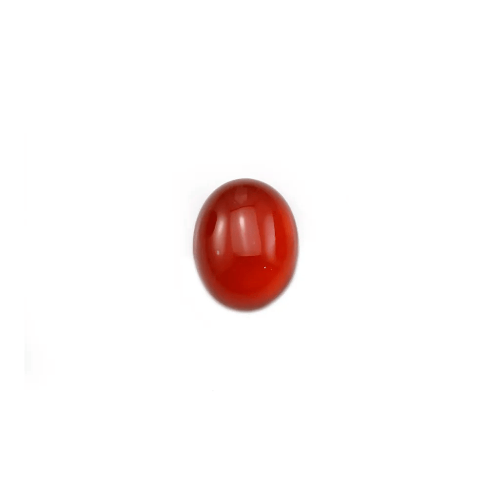 Cabochon cornaline ovale 7x9mm x 4pcs