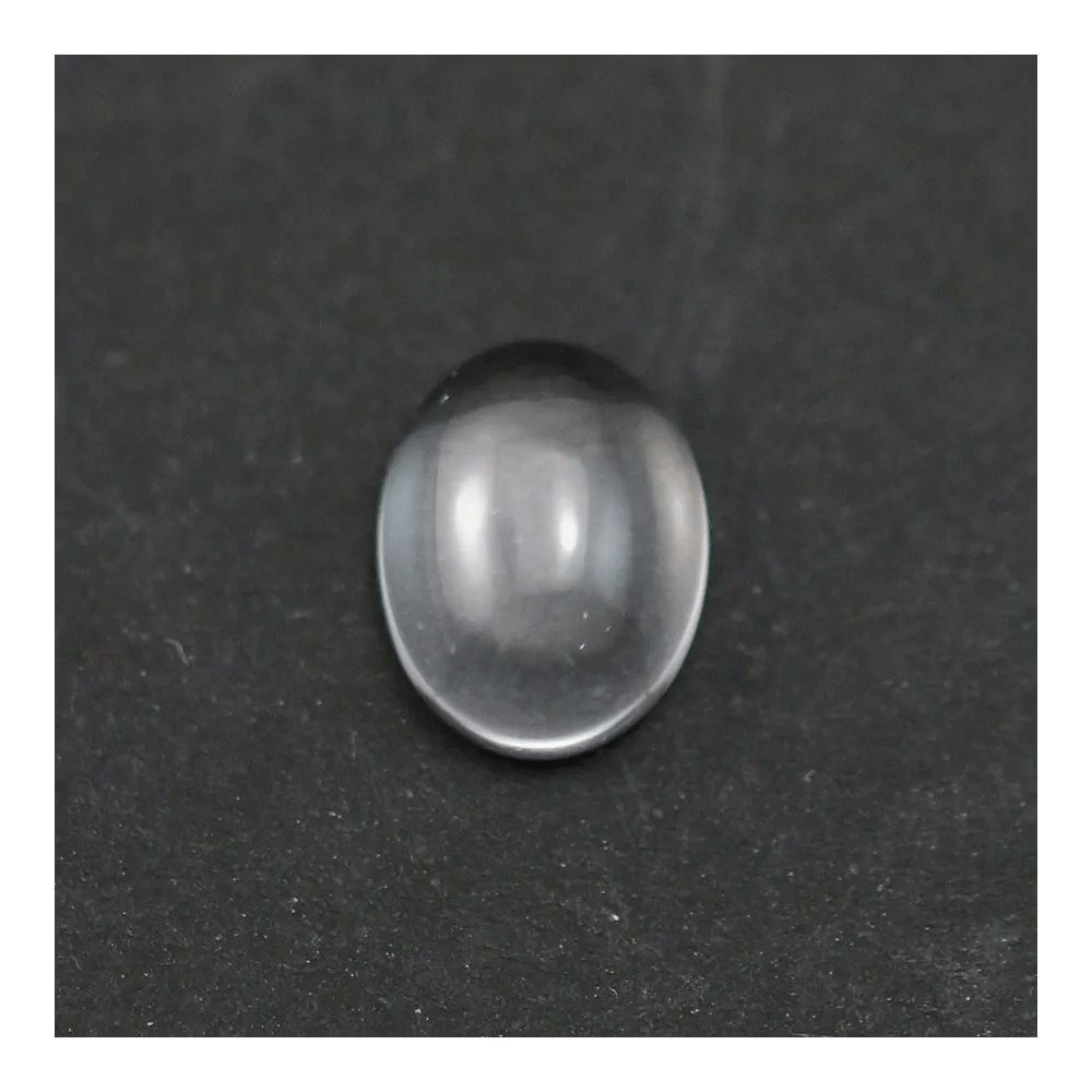 Cabochon cristal de roche ovale 10x12mm x 2pcs
