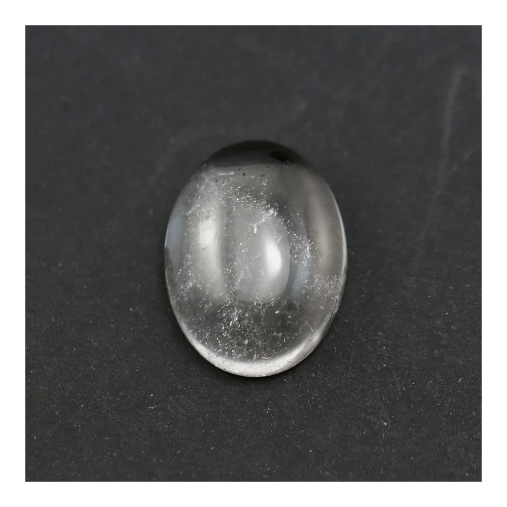 Cabochon cristal de roche oval 12x16mm x 1pc