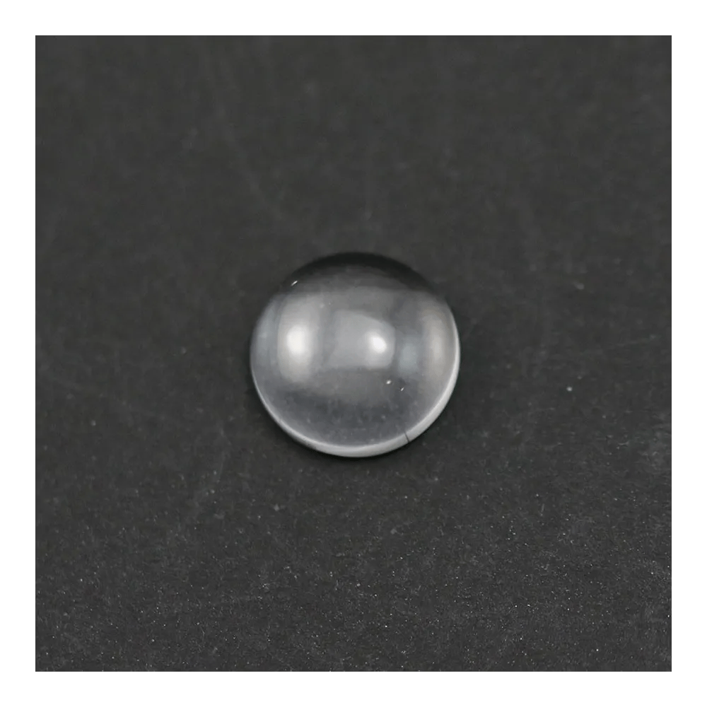 Cabochon cristal de roche rond-plat 10mm x 4pcs
