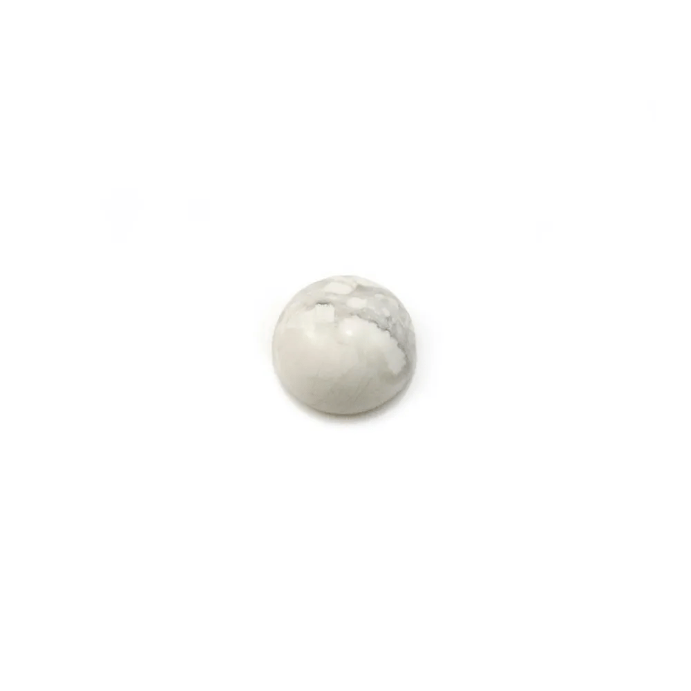 Cabochon howlite rond 6mm x 4pcs