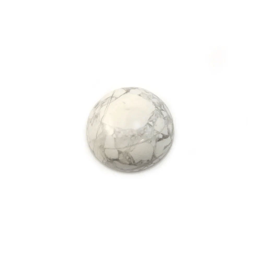 Cabochon howlite rond 12mm x 4pcs
