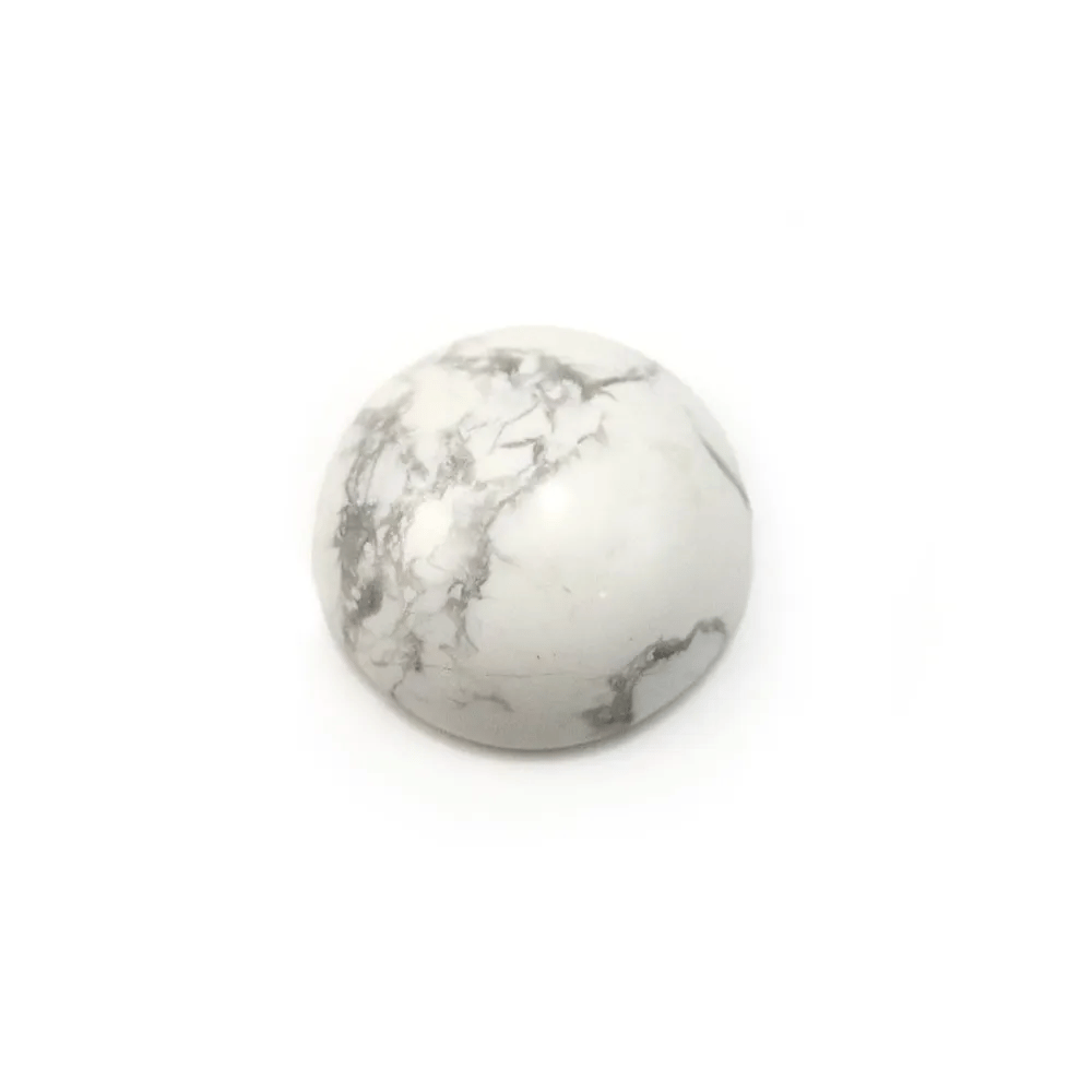 Cabochon howlite rond 14mm x 2pcs