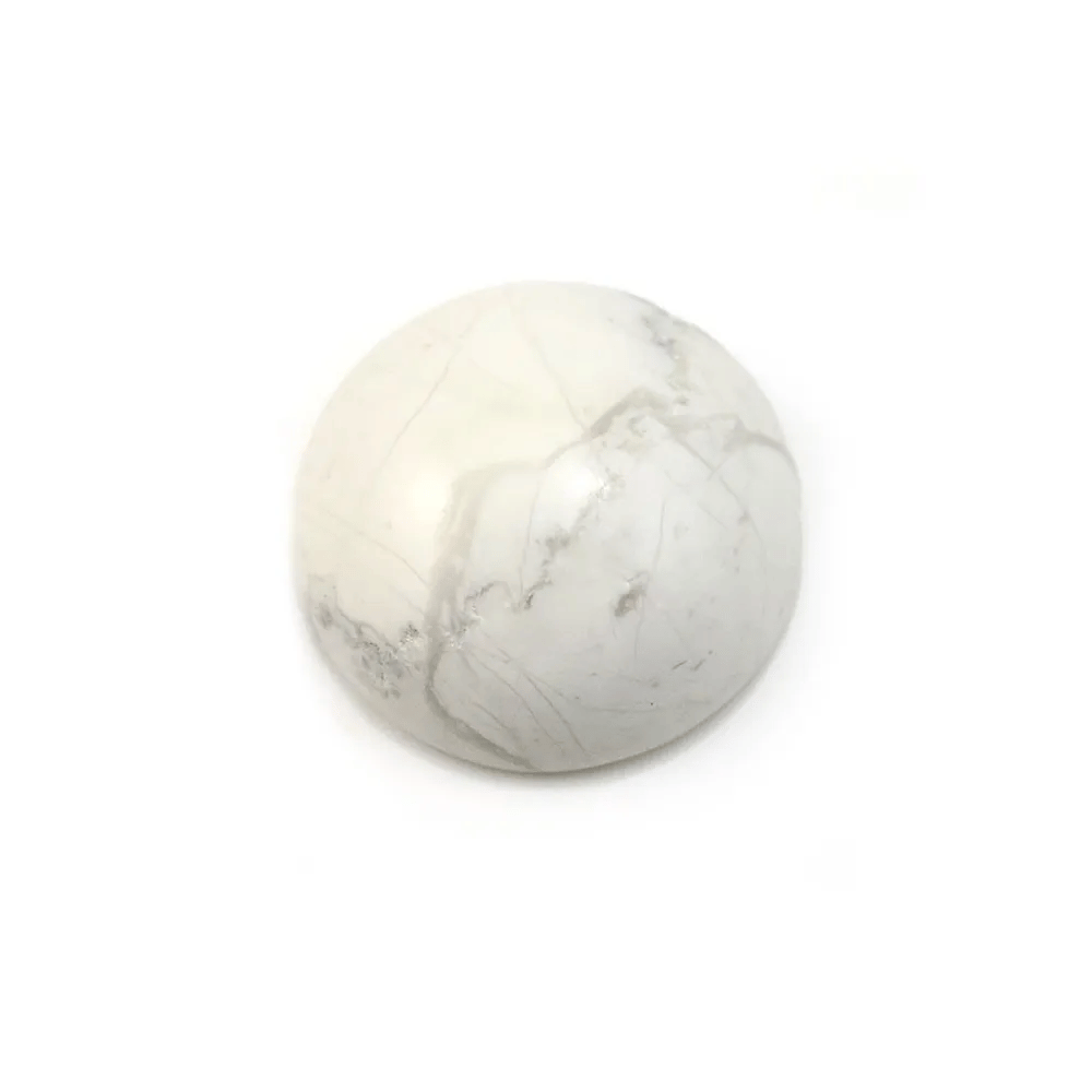 Cabochon howlite rond 16mm x 2pcs