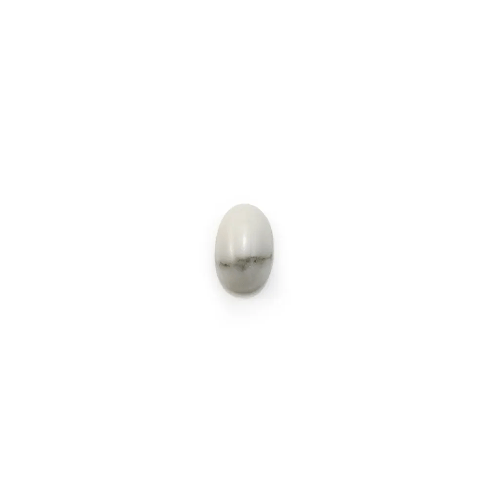 Cabochon howlite ovale 4x6mm x 4pcs