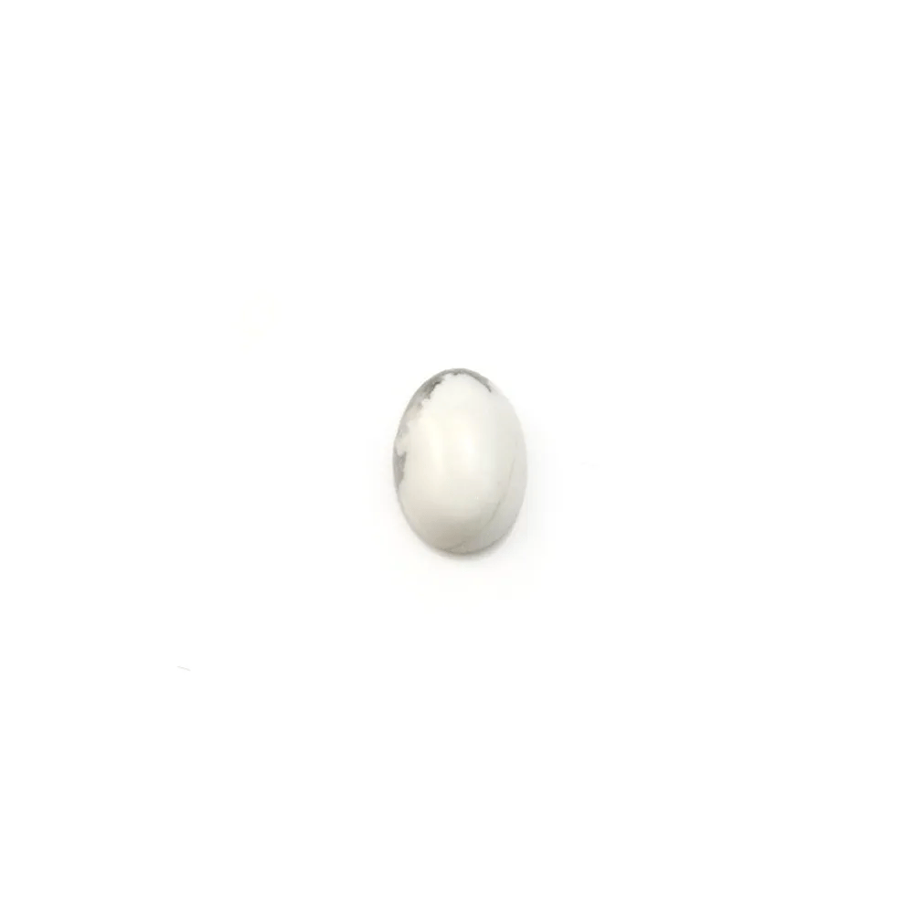 Cabochon howlite ovale 5x7mm x 4pcs