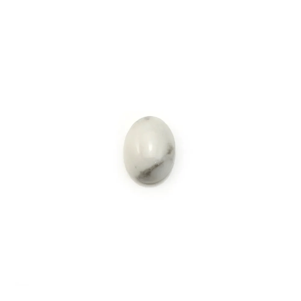 Cabochon howlite ovale 6x8mm x 4pcs