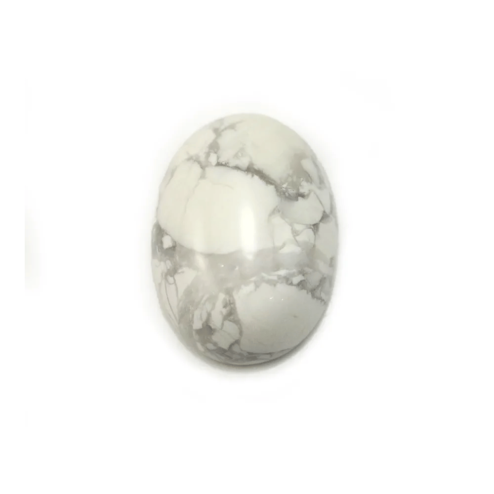 Cabochon howlite ovale 13x18mm x 2pcs
