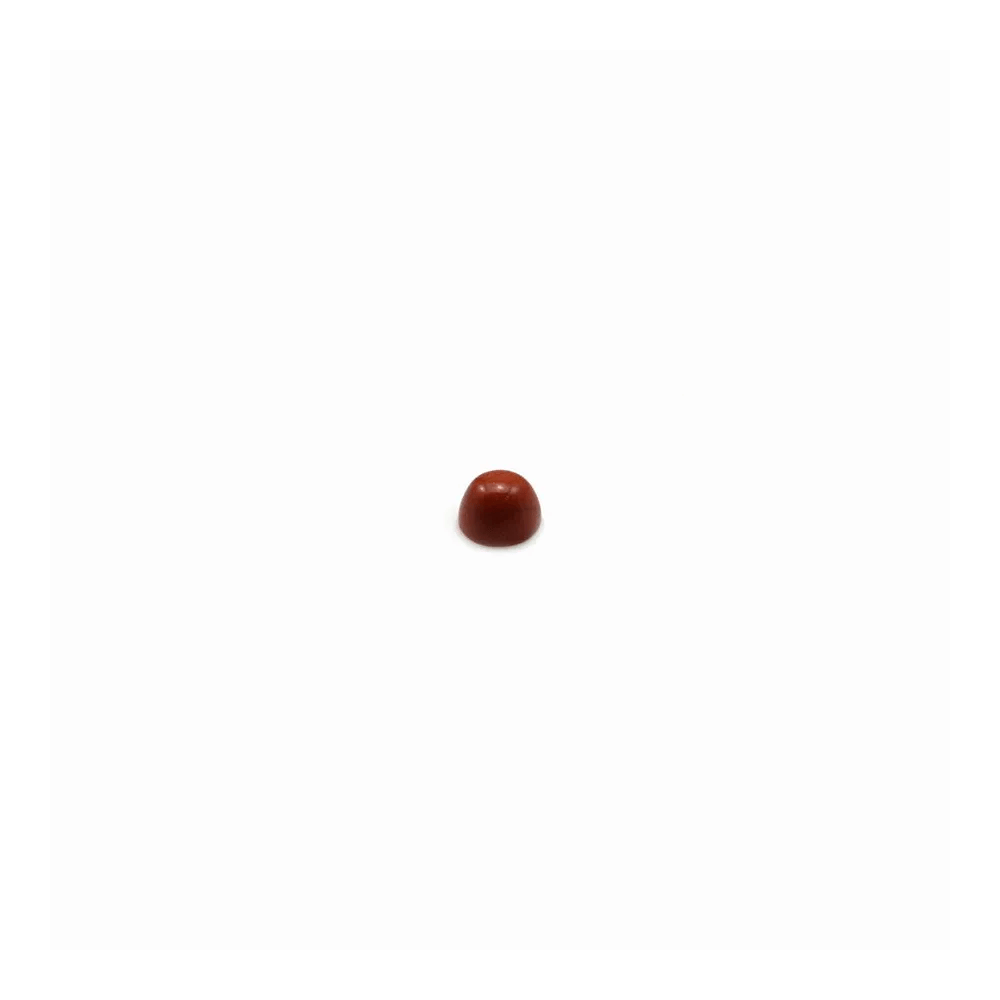 Cabochon de jaspe rouge, de forme ronde, 2mm x 4pcs