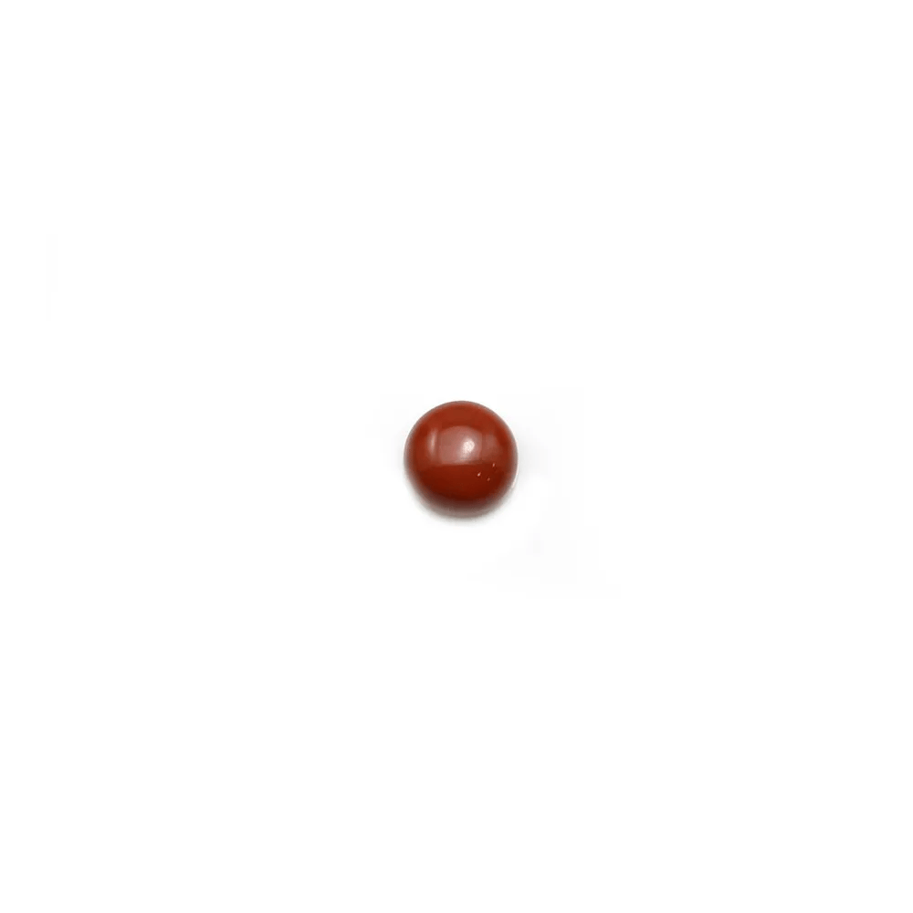 Cabochon de jaspe rouge, de forme ronde, 4mm x 4pcs