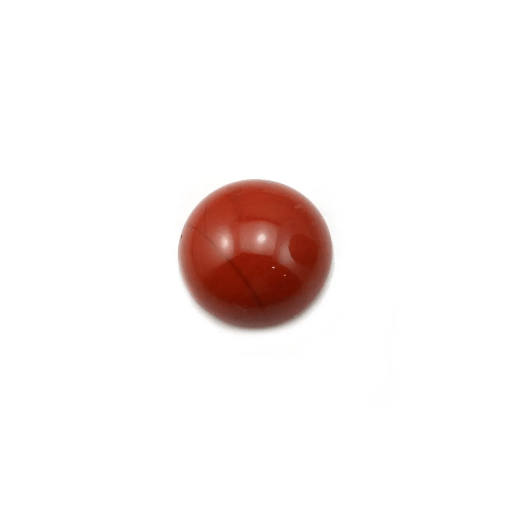 Cabochon de jaspe rouge, de forme ronde, 10mm x 4pcs