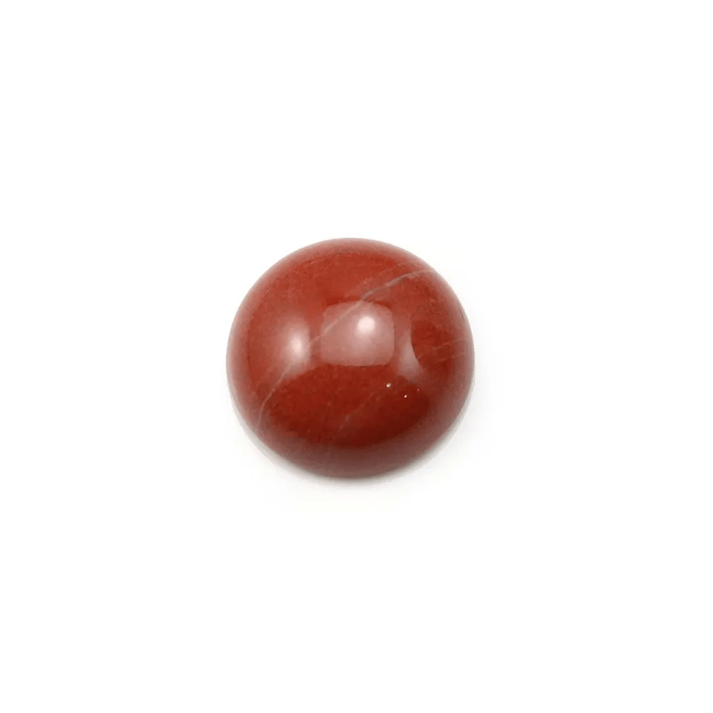 Cabochon de jaspe rouge, de forme ronde, 12mm x 2pcs