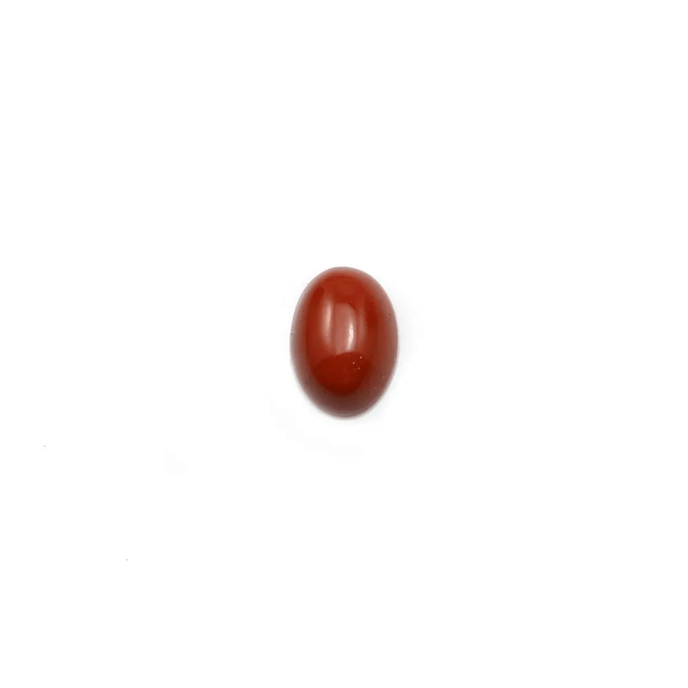 Cabochon de jaspe rouge, de forme ovale, 5 * 7mm x 4pcs