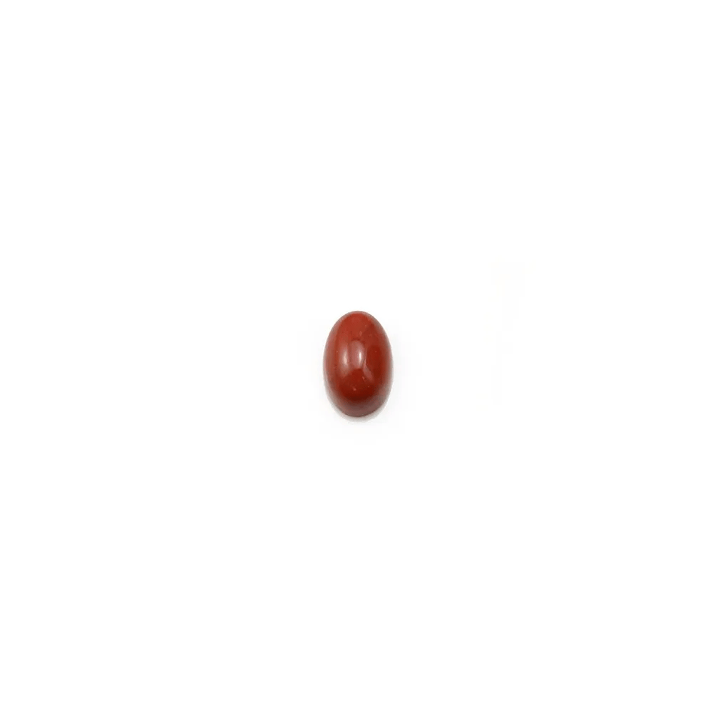 Cabochon de jaspe rouge, de forme ovale, 3 * 5mm x 4pcs