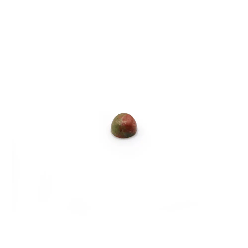Cabochon of crystal rock, in round shape, 2mm x 4 pcs