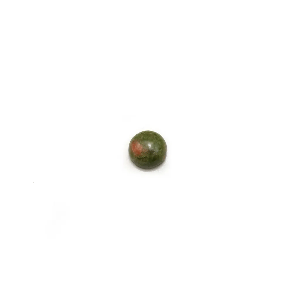 Cabochon d'unakite, de forme ronde, 4mm x 4pcs