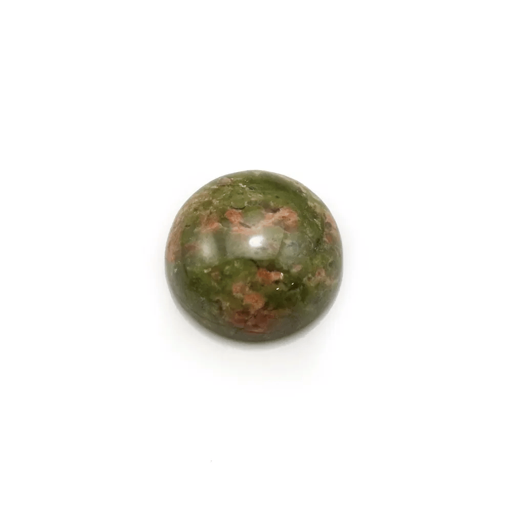 Cabochon d'unakite, de forme ronde, 12mm x 4pcs