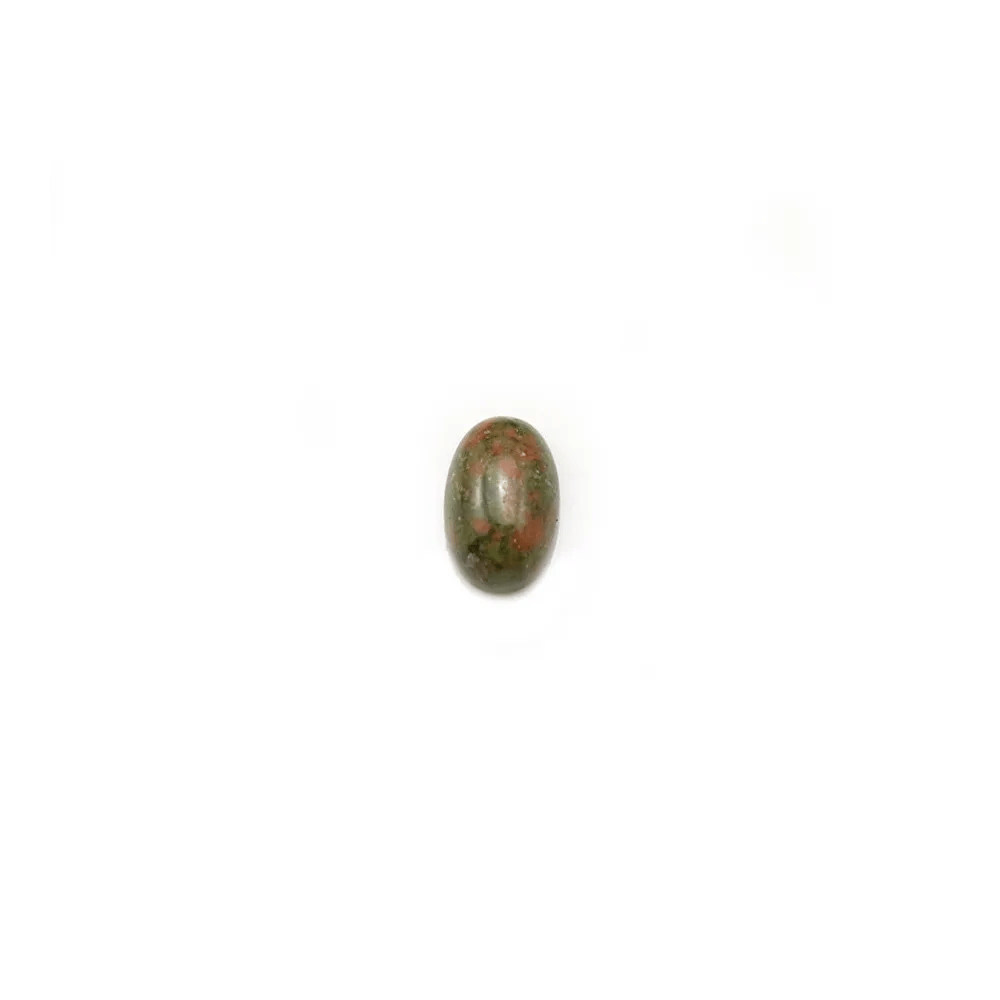 Cabochon d'unakite, de forme oval, 4x6mm x 4pcs