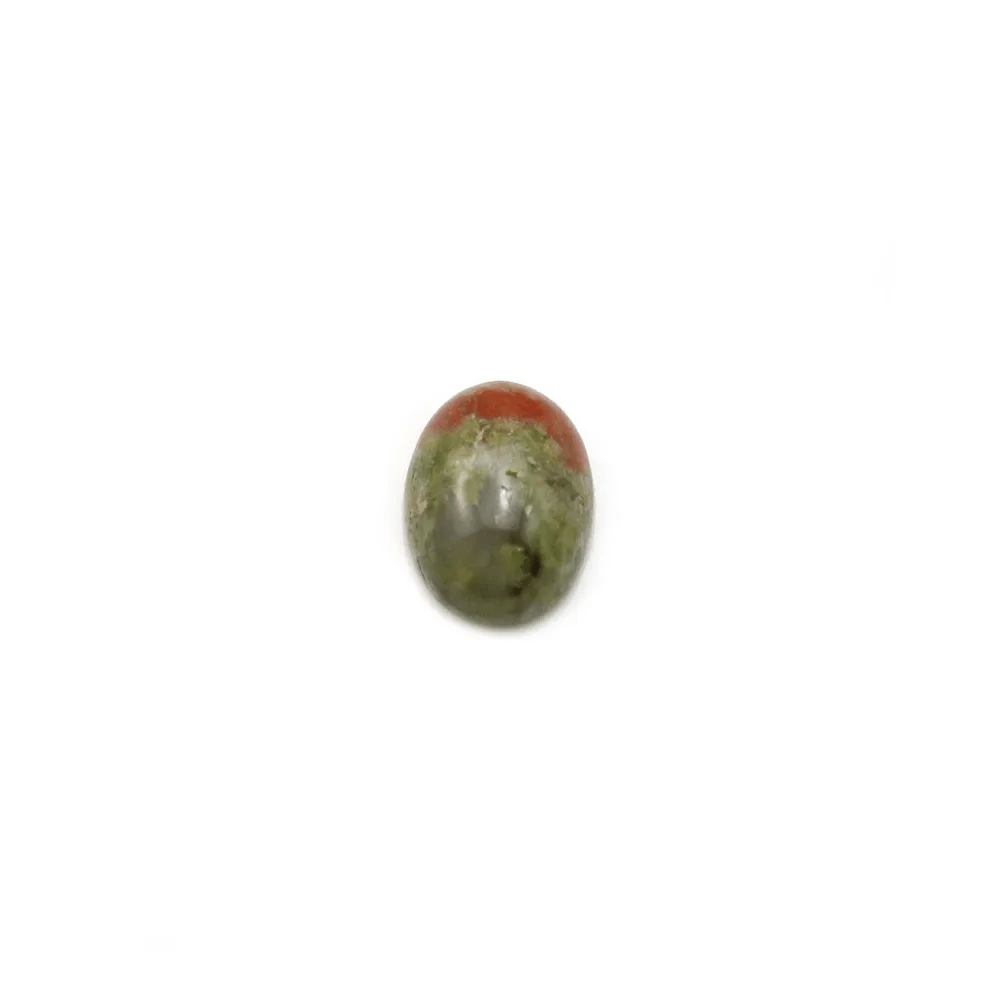 Cabochon d'unakite, de forme oval, 6x8mm x 4pcs