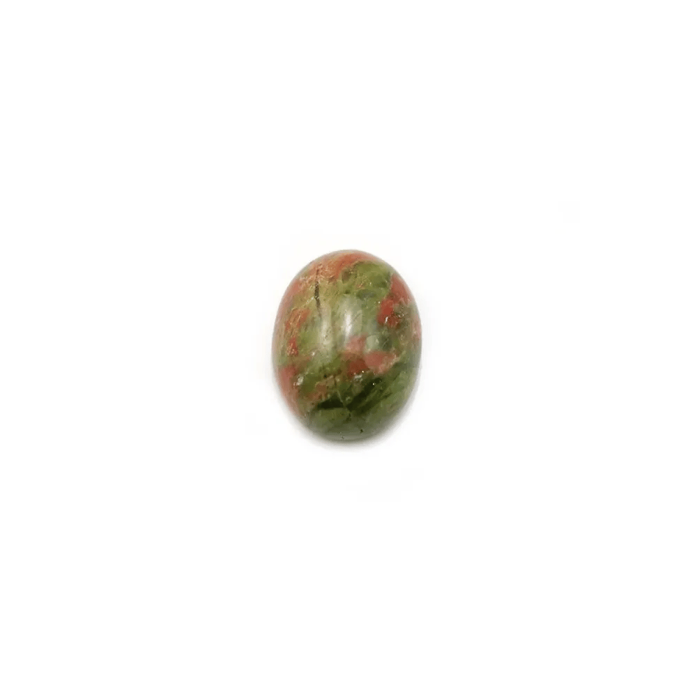 Cabochon d'unakite, de forme oval, 7x9mm x 4pcs