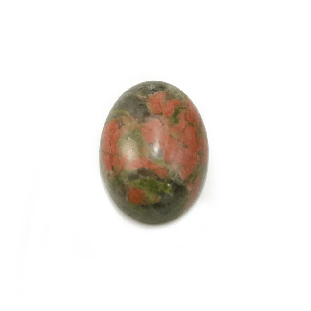 Cabochon d'unakite, de forme oval, 12x16mm x 2pcs