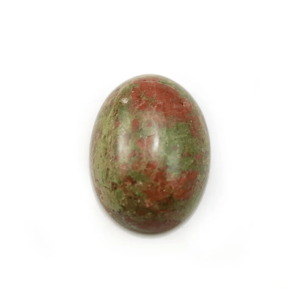 Cabochon d'unakite, de forme ovale, 13x18mm x 2pcs