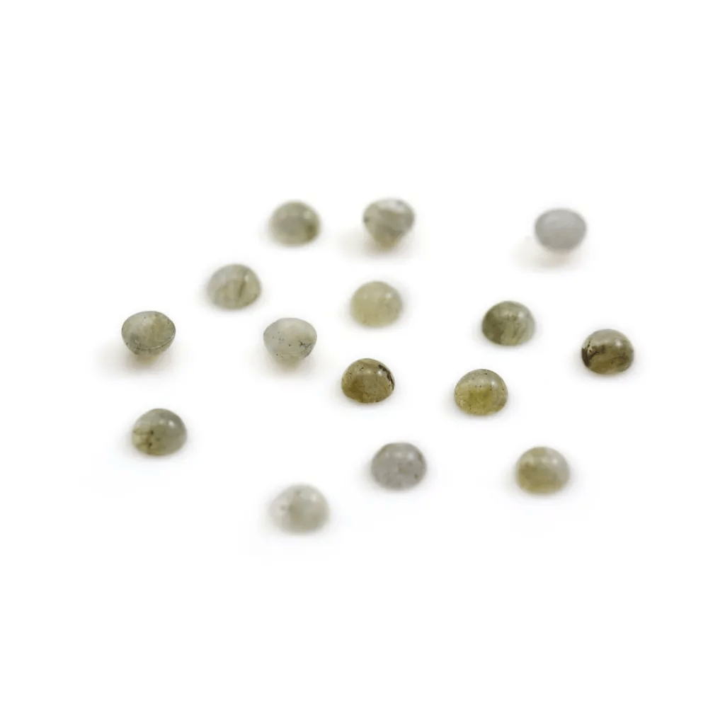 Cabochon labradorite rond 4mm x 4pcs