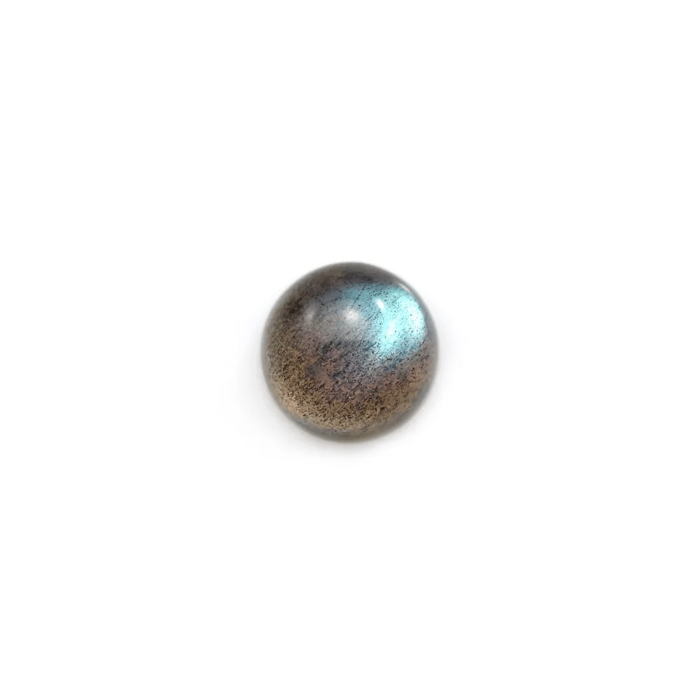 Labradorite cabochon, in round shape, 10mm x 2pcs