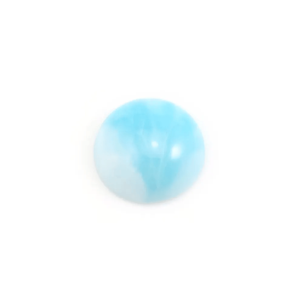 Cabochon de larimar, de forme ronde, 2mm x 4pcs