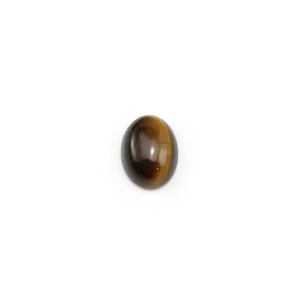 Tiger eye cabochon, on oval shaped, 6 * 8mm x 4pcs