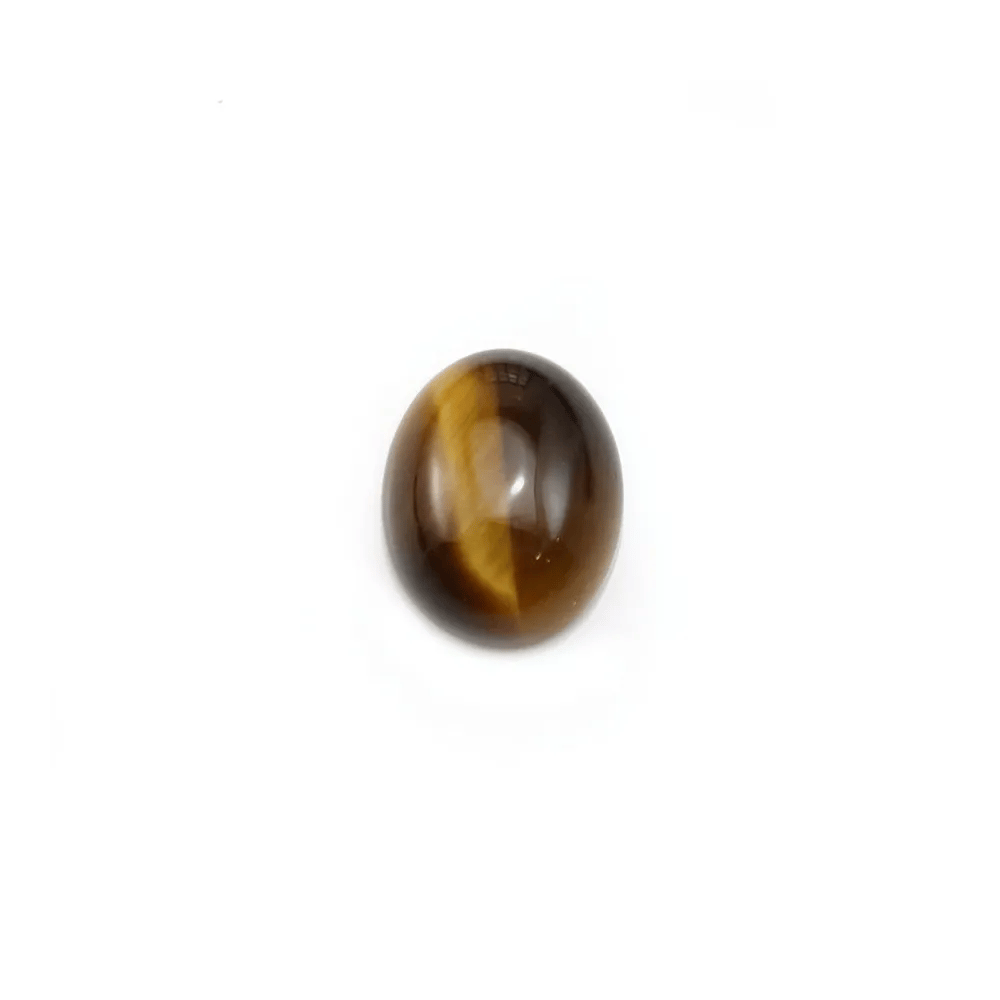 Cabochon d'oeil de tigre, de forme ovale 8 * 10mm x 4pcs