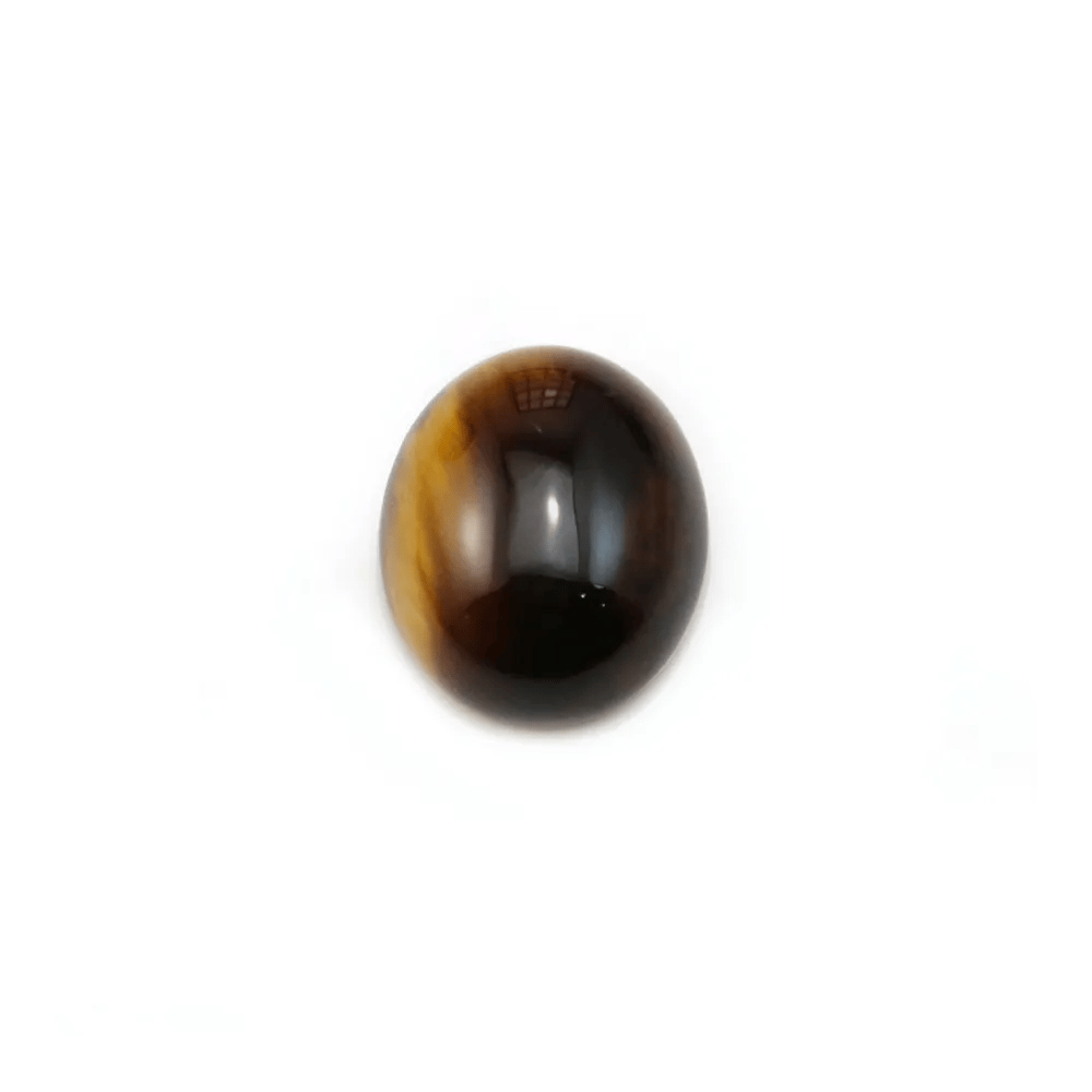 Tiger eye cabochon, in oval shaped, 10 * 12mm x 4pcs