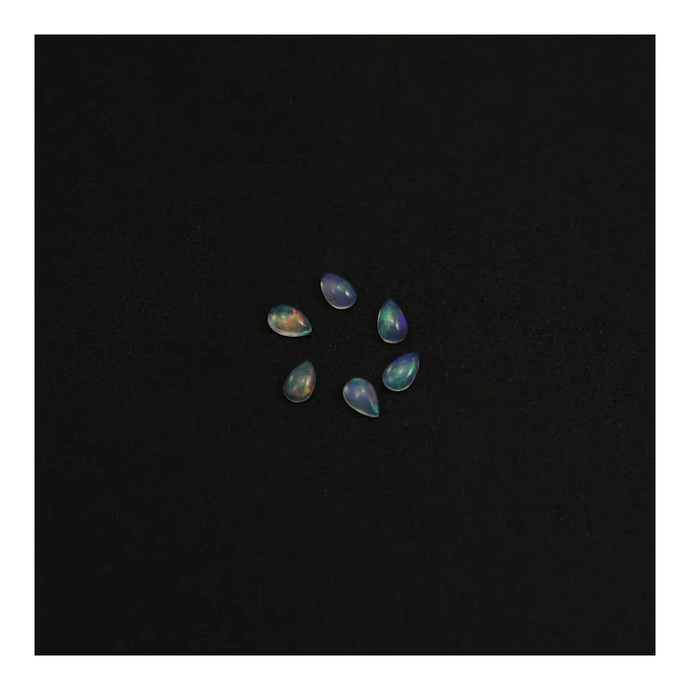 Cabochon opale ethiopian goutte 3x5mm x 1pc