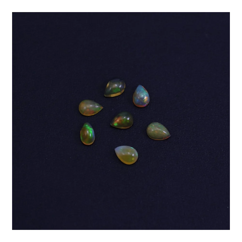Cabochon opale ethiopian goutte 5x7mm x 1pc